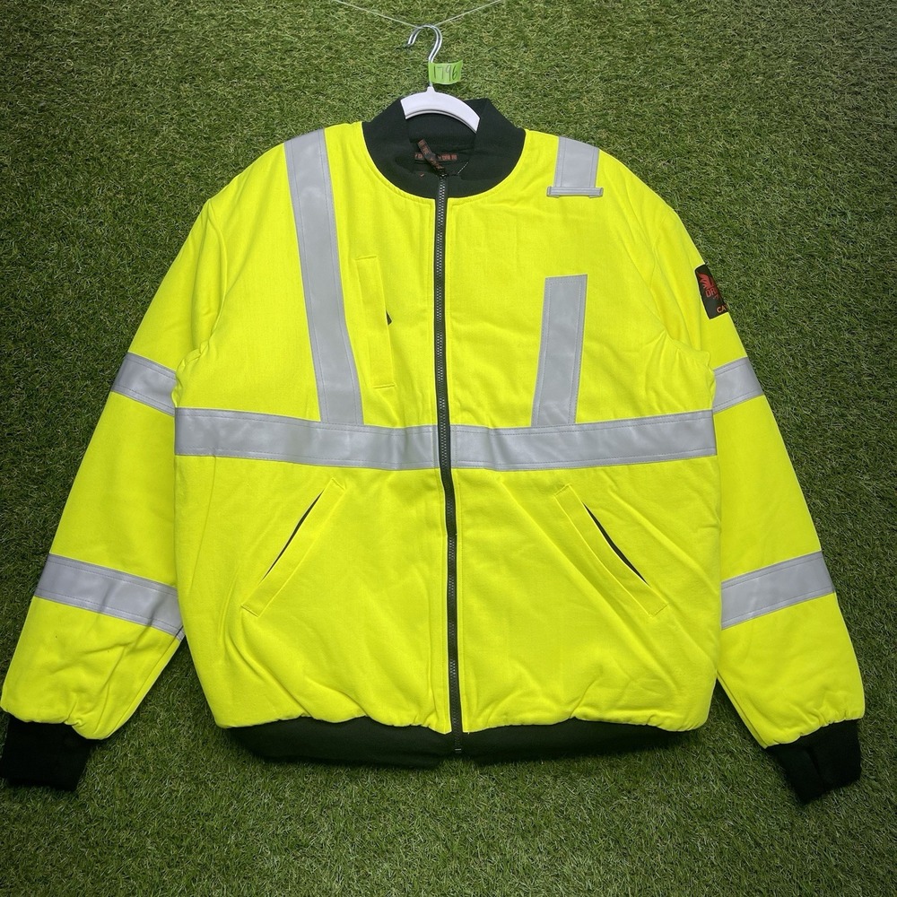 DRIFIRE Lineman Jacket Mens Large Tall LT FR HRC3 Lanyard Access High Vis Neon